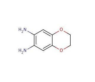 1,2-Diamino-4,5-ethylenedioxybenzene, Dihydrochloride (CAS 73448-02-9) - chemical structure image