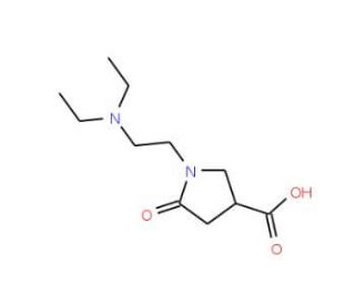 1-(2-Diethylamino-ethyl)-5-oxo-pyrrolidine-3-carboxylic acid - chemical structure image
