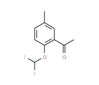 1-(2-Difluoromethoxy-5-methyl-phenyl)-ethanone - chemical structure image