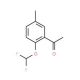 1-(2-Difluoromethoxy-5-methyl-phenyl)-ethanone - chemical structure image