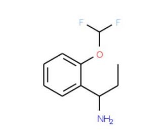 1-[2-(difluoromethoxy)phenyl]propan-1-amine - chemical structure image