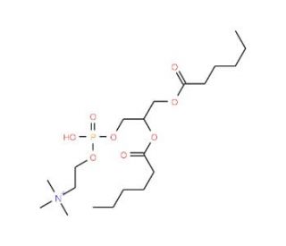 1,2-Dihexanoyl-sn-glycero-3-phosphocholine (CAS 34506-67-7) - chemical structure image
