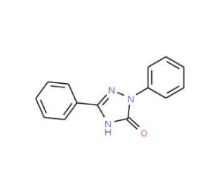 1,2-Dihydro-2,5-(diphenyl)-3H-1,2,4-triazol-3-one (CAS 118946-49-9) - chemical structure image