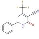 1,2-Dihydro-2-oxo-6-phenyl-4-(trifluoromethyl)3-pyridinecarbonitrile (CAS 3335-44-2) - chemical structure image