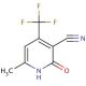 1-2-Dihydro-6-methyl-2-oxo-4-(trifluoromethyl)-3-pyridinecarbonitrile (CAS 654-49-9) - chemical structure image