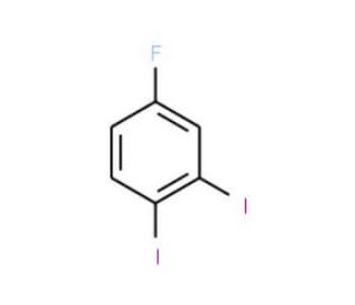 1,2-Diiodo-4-fluorobenzene (CAS 203059-85-2) - chemical structure image