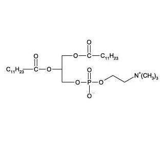 1,2-Dilauroyl-sn-glycero-3-phosphocholine (CAS 18194-25-7) - chemical structure image