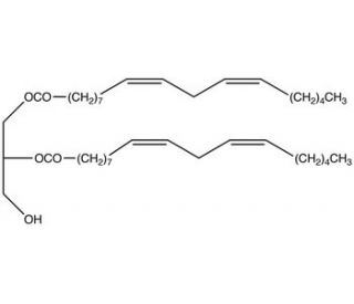 1,2-Dilinoleoylglycerol (CAS 2442-62-8) - chemical structure image