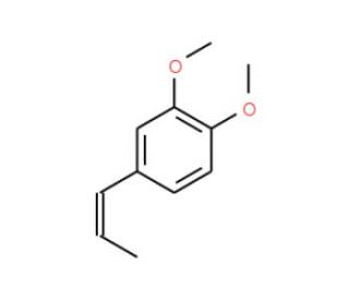 1,2-Dimethoxy-4-propenylbenzene (CAS 93-16-3) - chemical structure image