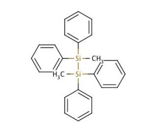 1,2-Dimethyl-1,1,2,2-tetraphenyldisilane (CAS 1172-76-5) - chemical structure image