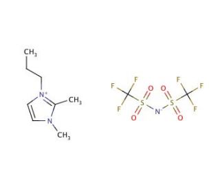 1,2-Dimethyl-3-propylimidazolium bis(trifluoromethylsulfonyl)imide (CAS 169051-76-7) - chemical structure image