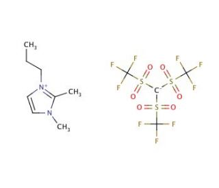1,2-Dimethyl-3-propylimidazolium tris(trifluoromethylsulfonyl)methide (CAS 169051-77-8) - chemical structure image