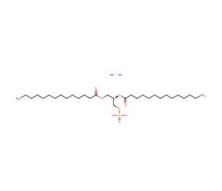 1,2-Dimyristoyl-sn-glycero-3-phosphate sodium salt (CAS 80724-31-8) - chemical structure image