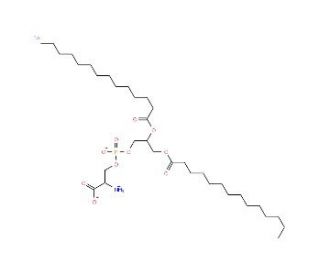 1,2-Dimyristoyl-sn-glycero-3-phospho-L-serine sodium salt (CAS 105405-50-3) - chemical structure image