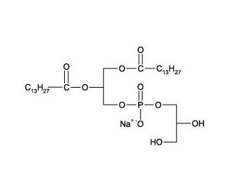 1,2-Dimyristoyl-sn-glycero-3-phospho-sn-glycerol sodium salt (CAS 116870-30-5) - chemical structure image