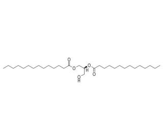 1,2-Dimyristoyl-sn-glycerol (CAS 60562-16-5) - chemical structure image