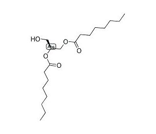 1,2-Dioctanoyl-sn-glycerol (CAS 60514-48-9) - chemical structure image