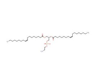 1,2-Dioleoyl-sn-glycero-3-phosphoethanolamine (CAS 4004-05-1) - chemical structure image