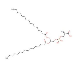 1,2-Dipalmitoyl-rac-glycero-3-phospho-L-serine (CAS 3036-82-6) - chemical structure image