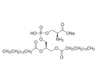 1,2-Dipalmitoyl-sn-glycero-3-phospho-L-serine sodium salt (CAS 40290-42-4) - chemical structure image