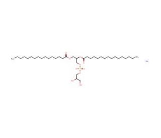 1,2-Dipalmitoyl-sn-glycero-3-phospho-sn-1-glycerol . sodium salt - chemical structure image