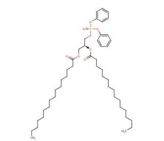 1,2-Dipalmitoyl-sn-glycerol 3-phosphate diphenyl ester (CAS 58530-78-2) - chemical structure image