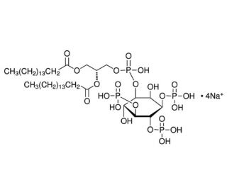 1,2-Dipalmitoylphosphatidylinositol 3,4,5-trisphosphate tetrasodium salt - chemical structure image