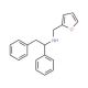 (1,2-Diphenyl-ethyl)-furan-2-ylmethyl-amine (CAS 436087-17-1) - chemical structure image