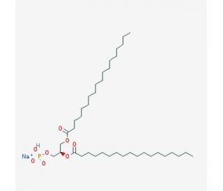 1,2-Distearoyl-sn-glycero-3-phosphate, sodium salt (CAS 108321-18-2) - chemical structure image