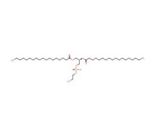 1,2-Distearoyl-sn-glycero-3-phosphoethanolamine (CAS 1069-79-0) - chemical structure image