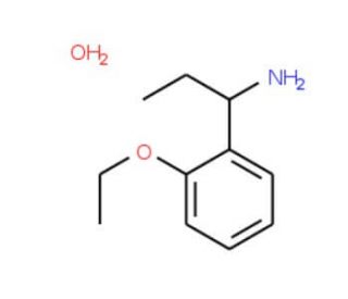 1-(2-ethoxyphenyl)propan-1-amine hydrate - chemical structure image