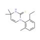 1-(2-Ethyl-6-methylphenyl)-4,4-dimethyl-1,4-dihydropyrimidine-2-thiol - chemical structure image