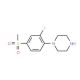 1-[2-Fluoro-4-(methylsulfonyl)phenyl]piperazine (CAS 845616-10-6) - chemical structure image