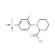 1-[2-Fluoro-4-(methylsulfonyl)phenyl]piperidine-2-carboxylic acid - chemical structure image