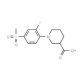1-[2-Fluoro-4-(methylsulfonyl)phenyl]piperidine-3-carboxylic acid - chemical structure image