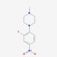 1-(2-Fluoro-4-nitrophenyl)-4-methylpiperazine (CAS 221198-29-4) - chemical structure image