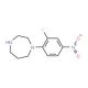 1-(2-Fluoro-4-nitrophenyl)homopiperazine - chemical structure image