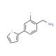 1-(2-fluoro-4-thien-2-ylphenyl)methanamine - chemical structure image
