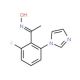 1-[2-fluoro-6-(1H-imidazol-1-yl)phenyl]ethanone oxime - chemical structure image