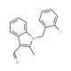 1-(2-Fluoro-benzyl)-2-methyl-1H-indole-3-carbaldehyde (CAS 347323-87-9) - chemical structure image