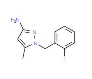 1-(2-Fluoro-benzyl)-5-methyl-1H-pyrazol-3-ylamine - chemical structure image