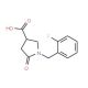1-(2-Fluoro-benzyl)-5-oxo-pyrrolidine-3-carboxylic acid (CAS 845546-24-9 ) - chemical structure image