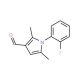 1-(2-Fluoro-phenyl)-2,5-dimethyl-1H-pyrrole-3-carbaldehyde (CAS 153881-54-0) - chemical structure image