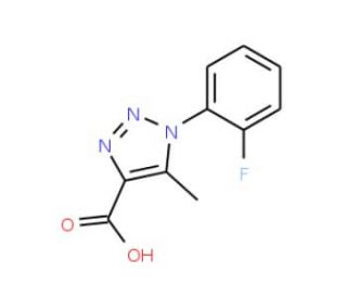 1-(2-Fluoro-phenyl)-5-methyl-1H-[1,2,3]triazole-4-carboxylic acid - chemical structure image