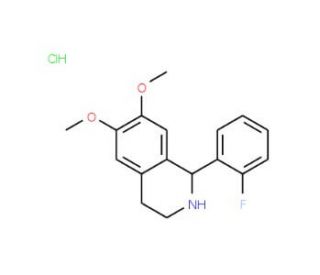 1-(2-Fluoro-phenyl)-6,7-dimethoxy-1,2,3,4-tetrahydro-isoquinoline hydrochloride - chemical structure image