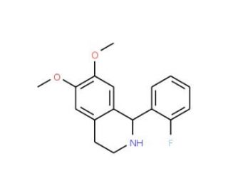 1-(2-Fluoro-phenyl)-6,7-dimethoxy-1,2,3,4-tetrahydro-isoquinoline - chemical structure image