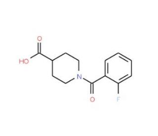 1-(2-Fluorobenzoyl)piperidine-4-carboxylic acid - chemical structure image