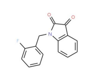 1-(2-fluorobenzyl)-1H-indole-2,3-dione - chemical structure image