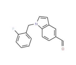 1-(2-Fluorobenzyl)-1H-indole-5-carbaldehyde - chemical structure image