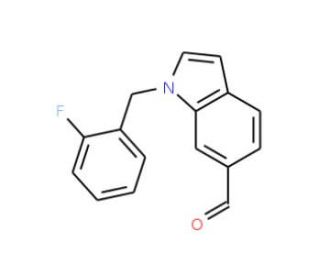 1-(2-Fluorobenzyl)-1H-indole-6-carbaldehyde - chemical structure image